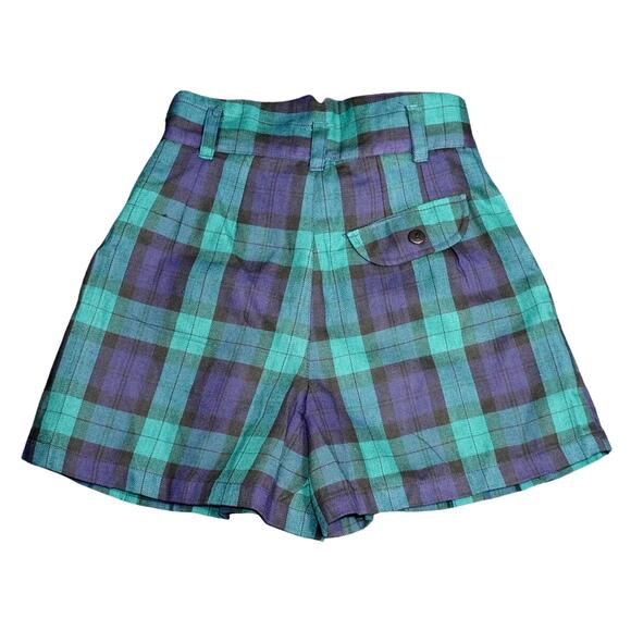 Rachel’s Kids Plaid Two-Piece Vest & Shorts Set Size 10 Vintage Tartan Preppy - Picture 6 of 7